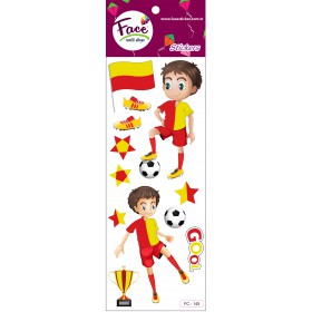 SARI KIRMIZI FUTBOLCU FC-0145